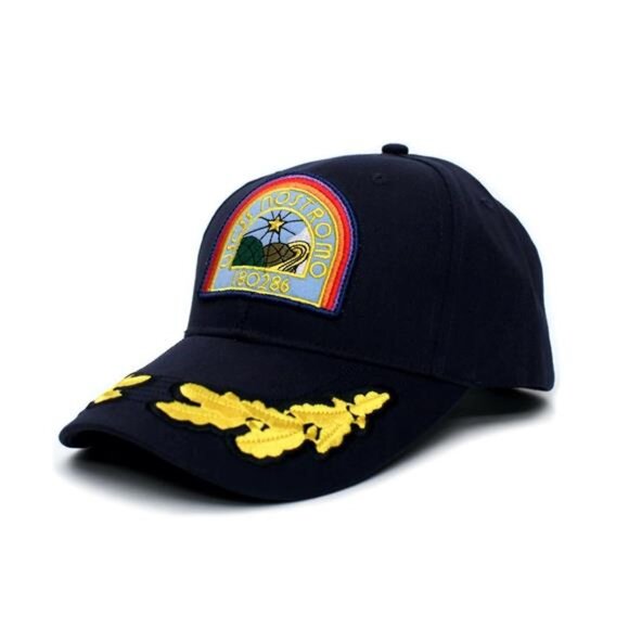 Retro Vintage Style Nostromo Aliens Hat CURVED Bill USCSS Movie Patch Cap Navy - Picture 2 of 4